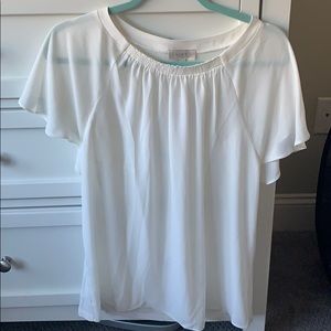 White Shortsleeve Top